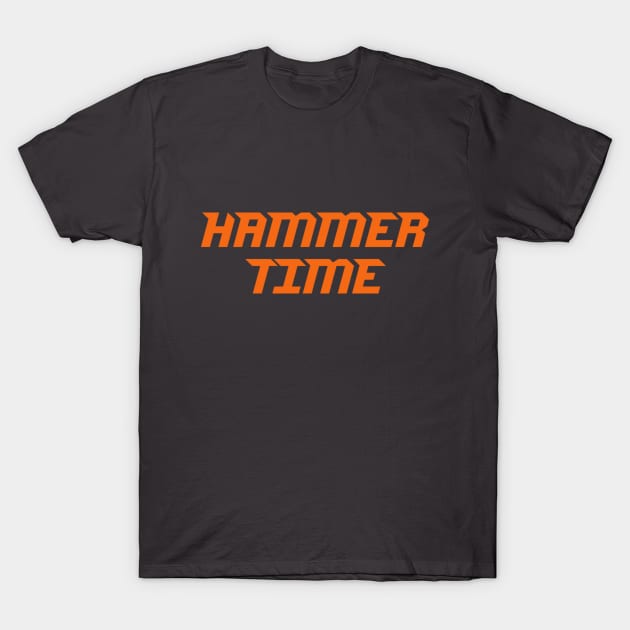 Hammer Time orange T-Shirt by MotoGirl